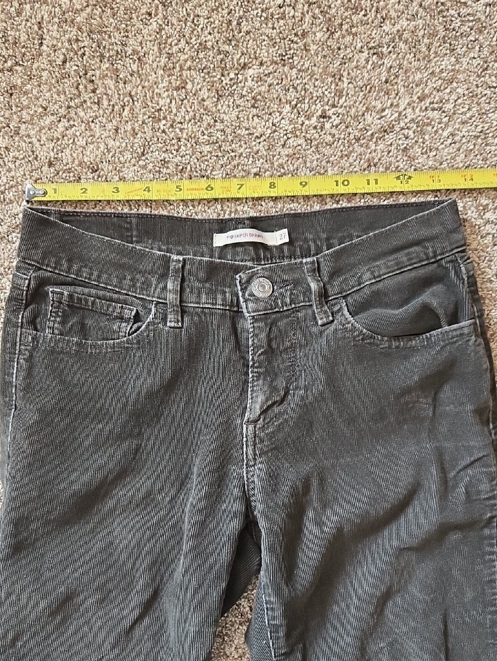 Levi's Women's Brown Super Skinny Corduroy Jeans